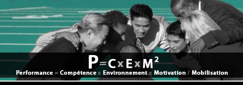Performance = Compétence x Environnement x Motivation / Mobilisation